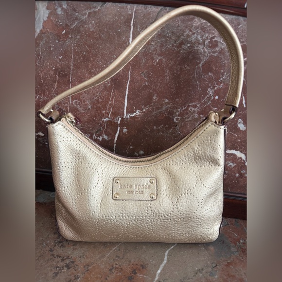 Kate Spade Metallic Gold Shoulder Bag - Picture 2 of 7